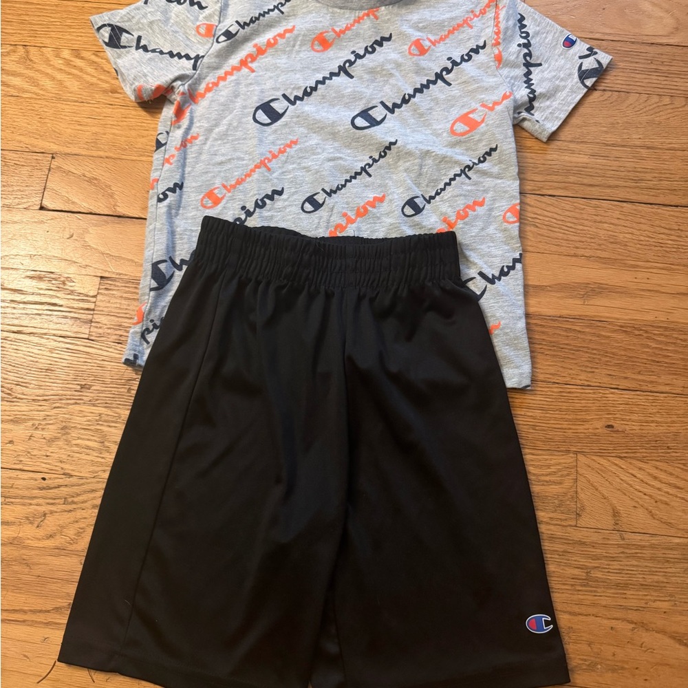 Champion Gray and Black Logo Set